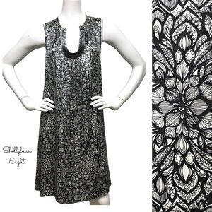 ANTHROPOLOGIE Beth Bowley Silk Floral Dress 4 S